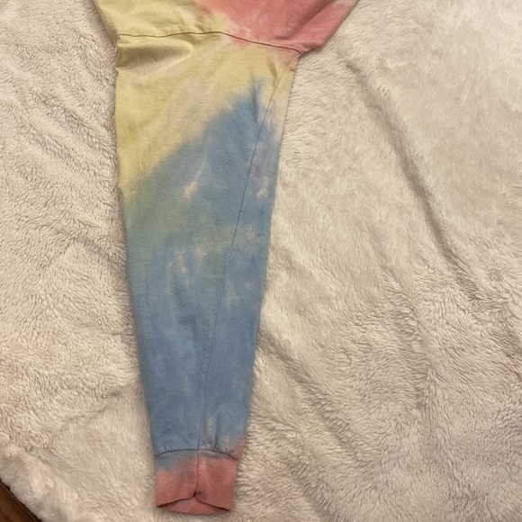Looney tunes crop top tie dye long sleeve large - Picture 6 of 8